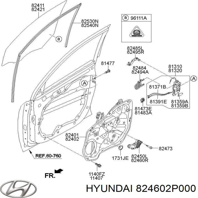 Мотор стеклоподъемника двери передней правой Hyundai/Kia 824602P000 цена, от 19.00 USD