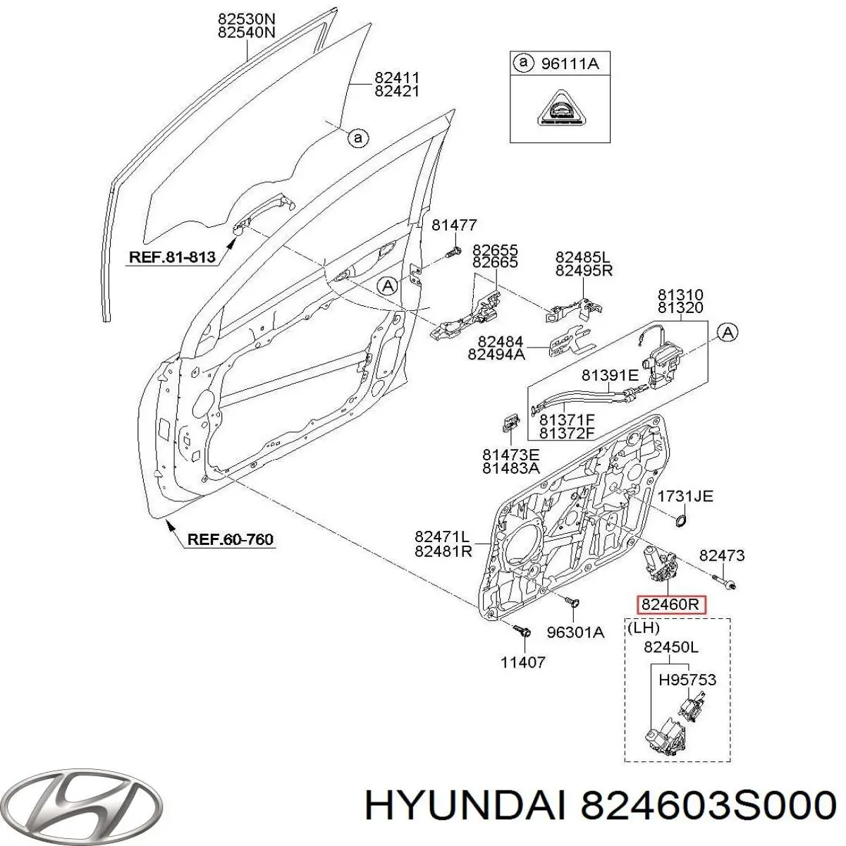  824603S000 Hyundai/Kia