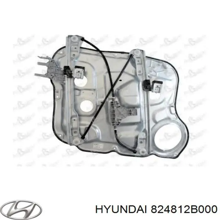 Механизм стеклоподъемника двери передней правой на Hyundai Santa Fe II 