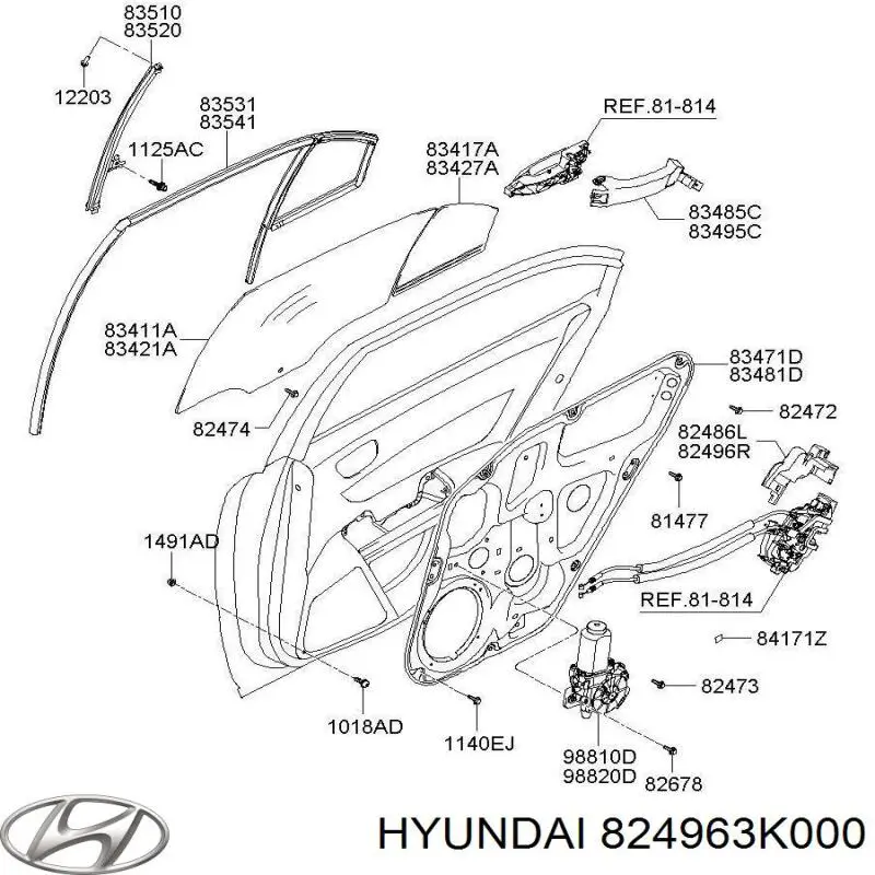  Hyundai/Kia 824963K000 цена, от 1.30 USD