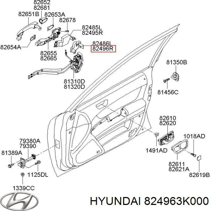 824963K000 Hyundai/Kia 