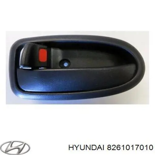 Maçaneta interna dianteira/traseira da porta esquerda para Hyundai Matrix (FC)