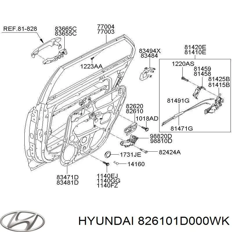 Купить 826101D000WK Hyundai/Kia 