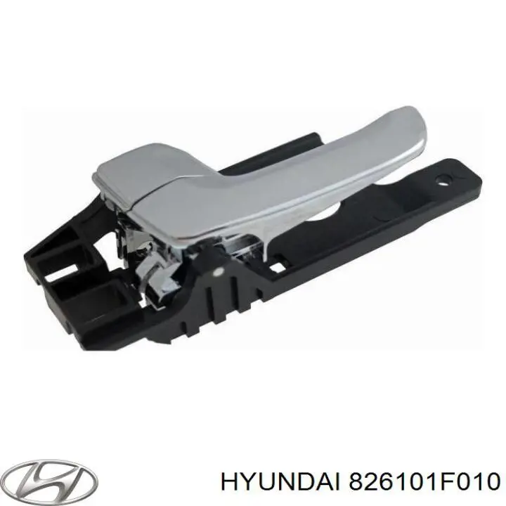 826101F010 Hyundai/Kia maçaneta interna esquerda da porta dianteira