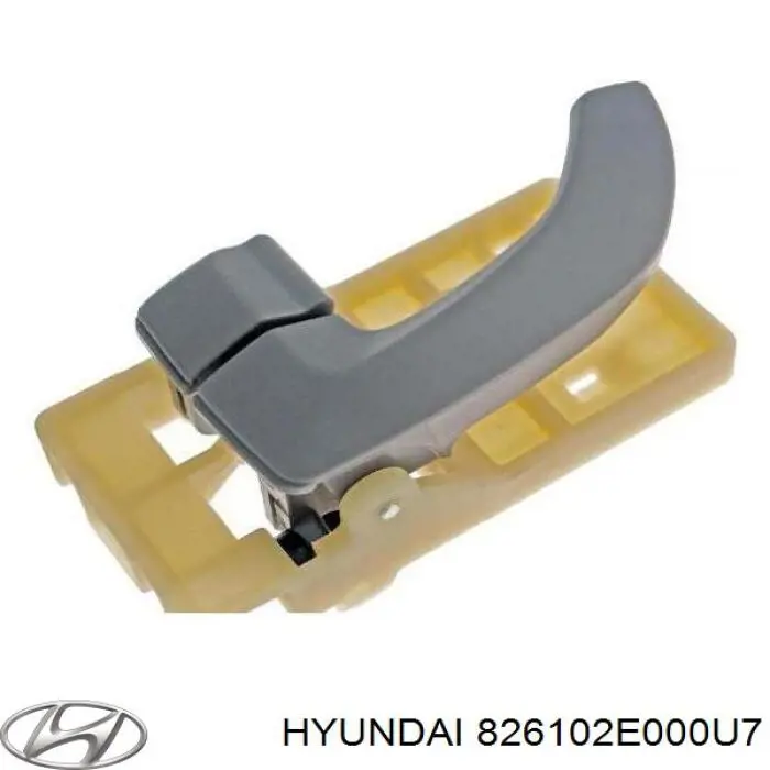 826102E000U7 Hyundai/Kia maçaneta interna esquerda da porta dianteira