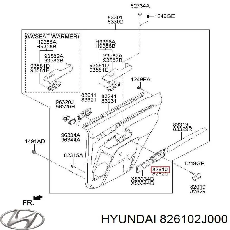 826102J000 Hyundai/Kia 