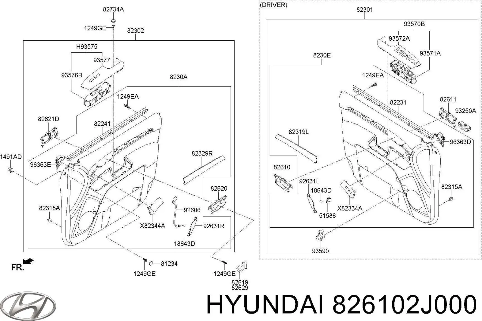  826102J000 Hyundai/Kia