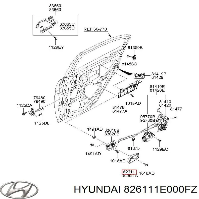  826111E000FZ Hyundai/Kia