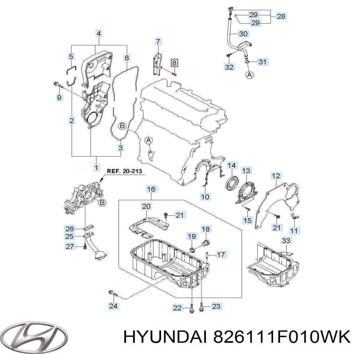 Купить 826111F010WK Hyundai/Kia 