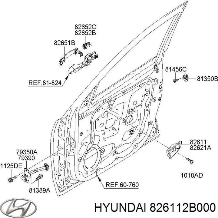  826112B000 Hyundai/Kia