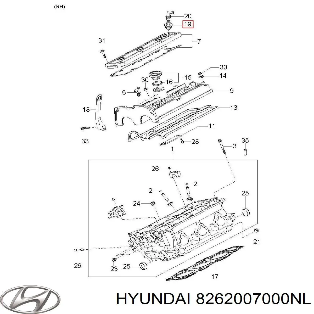 Купить 8262007000NL Hyundai/Kia 