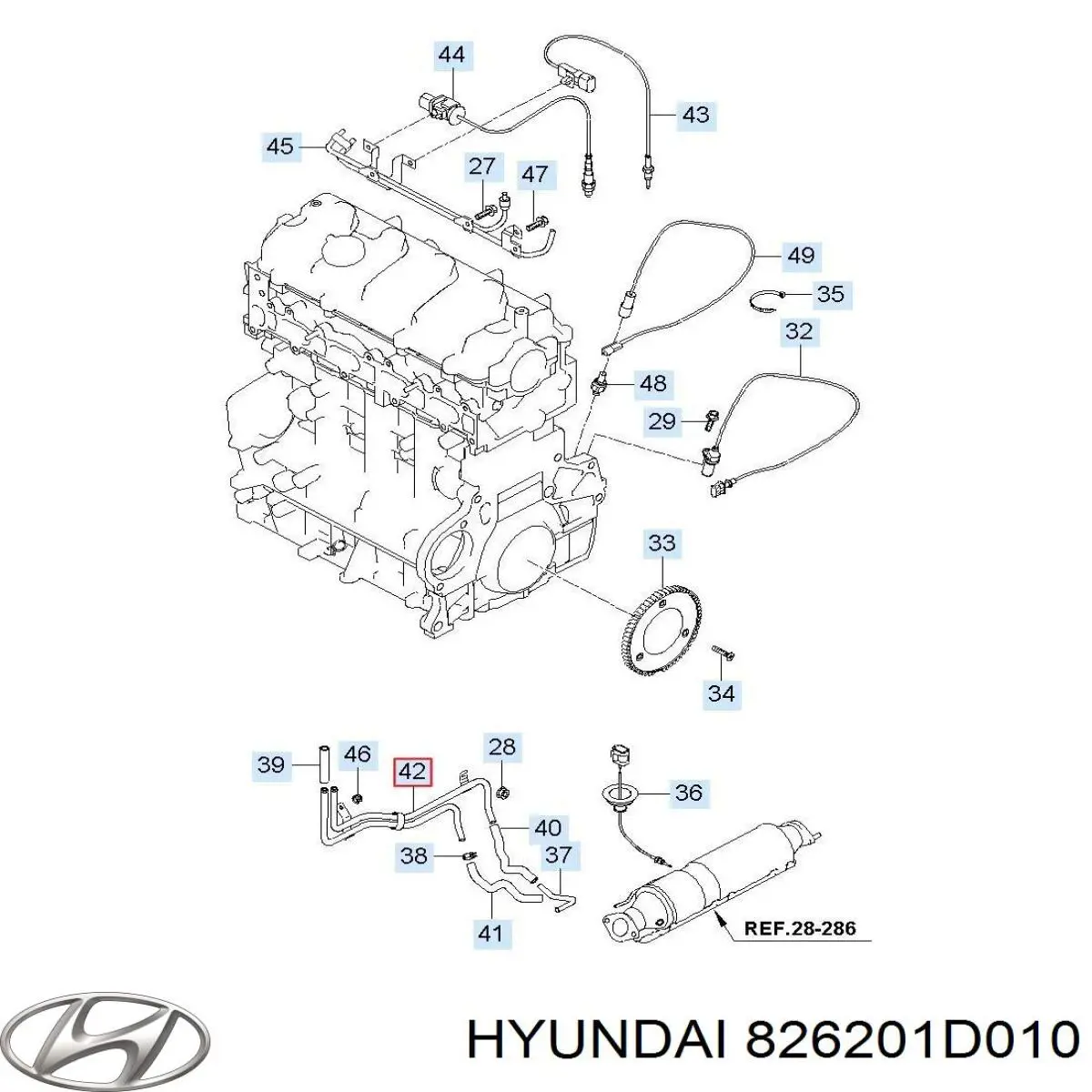  826201D010 Hyundai/Kia
