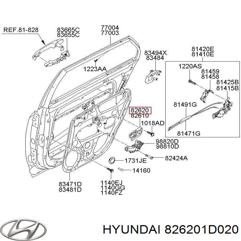  Hyundai/Kia 826201D020 цена, от 9.55 USD