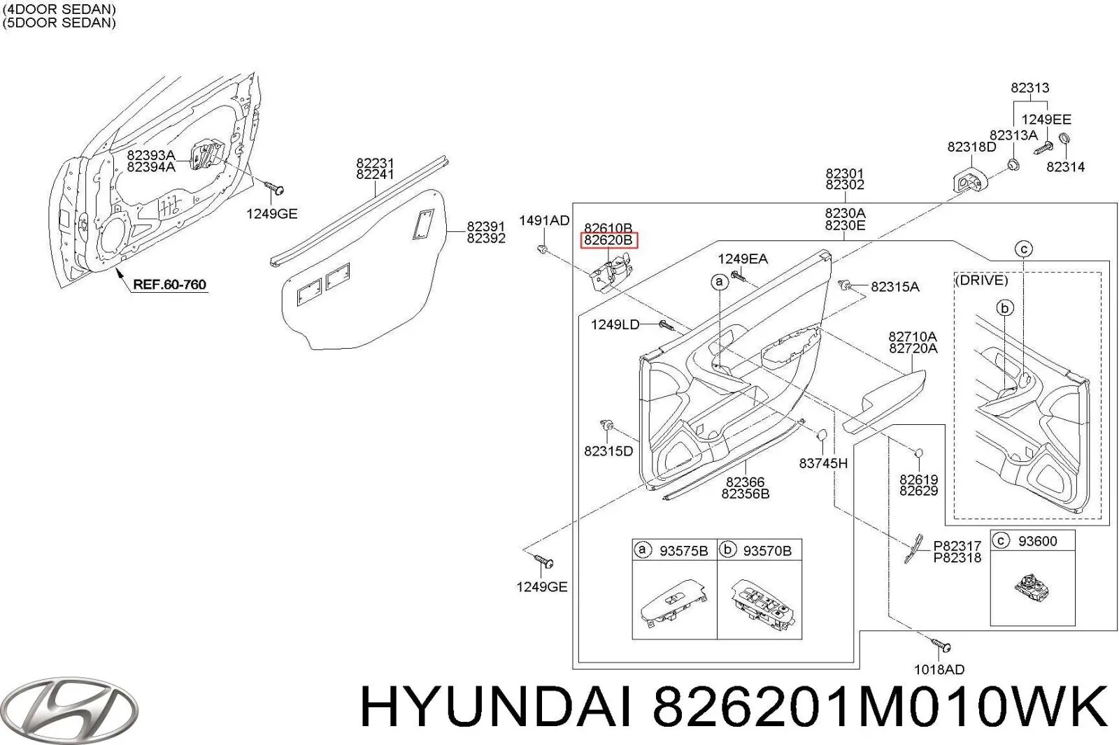 826201M010WK Hyundai/Kia 