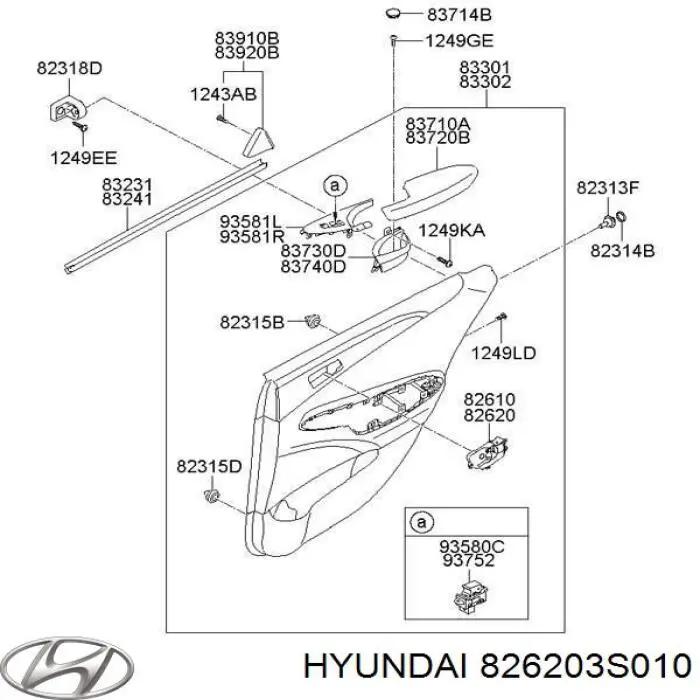 Купить 826203S010 Hyundai/Kia 