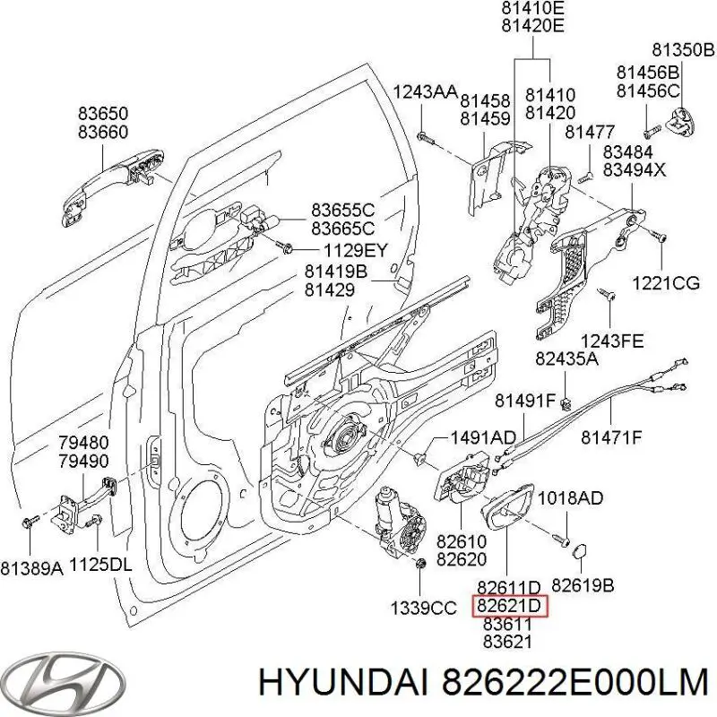 826222E000LM Hyundai/Kia 