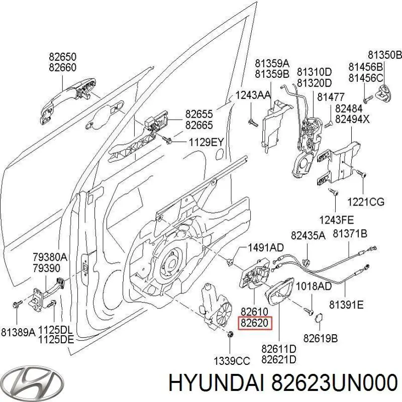 Купить 82623UN000 Hyundai/Kia 