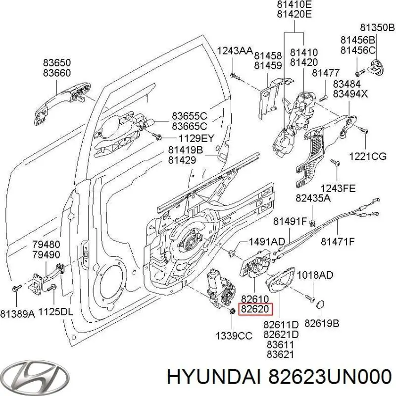 82623UN000 Hyundai/Kia 