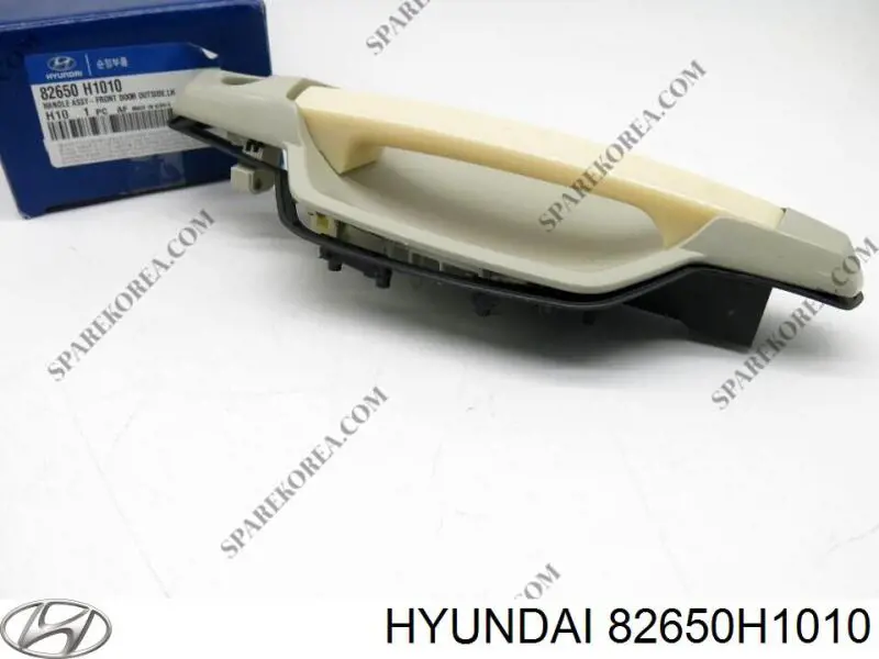 82650H1010 Hyundai/Kia maçaneta dianteira esquerda externa da porta