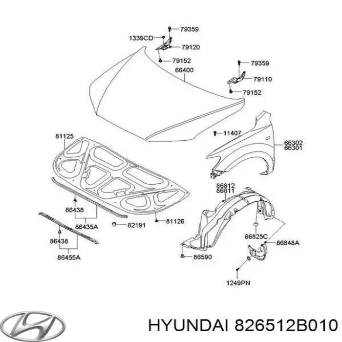 Maçaneta externa dianteira/traseira da porta direita para Hyundai Santa Fe (CM)