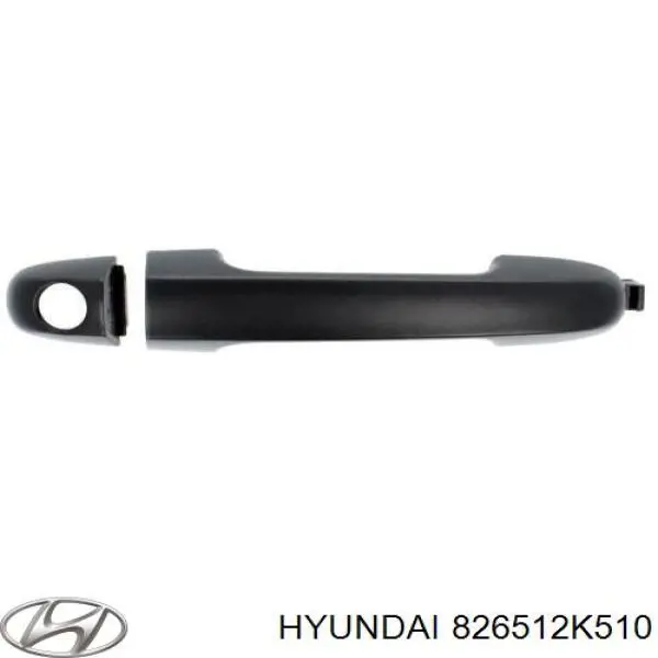 826512K510 Hyundai/Kia maçaneta dianteira esquerda externa da porta