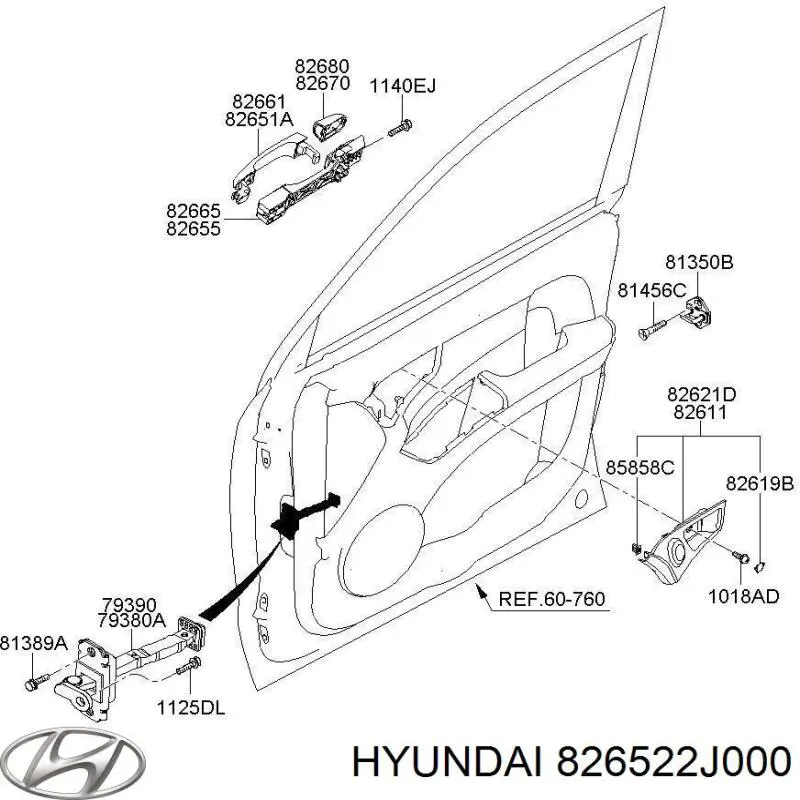 826522J000 Hyundai/Kia 