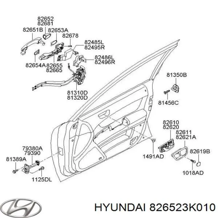 826523K010 Hyundai/Kia