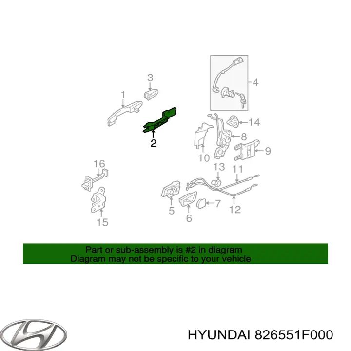  826551F000 Hyundai/Kia