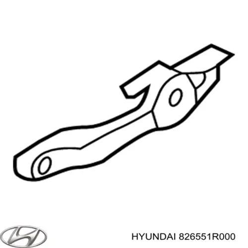 Suporte de maçaneta externa da porta dianteira esquerda para Hyundai SOLARIS (SBR11)