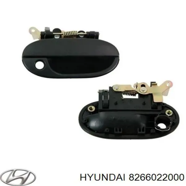 Ручка двери передней наружная правая на Hyundai Accent 