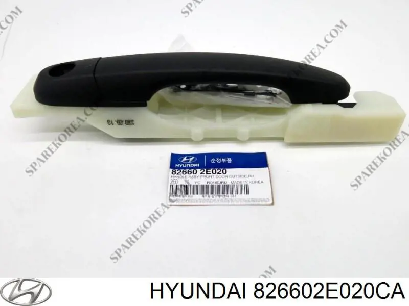 826602E020CA Hyundai/Kia maçaneta dianteira direita da porta externa