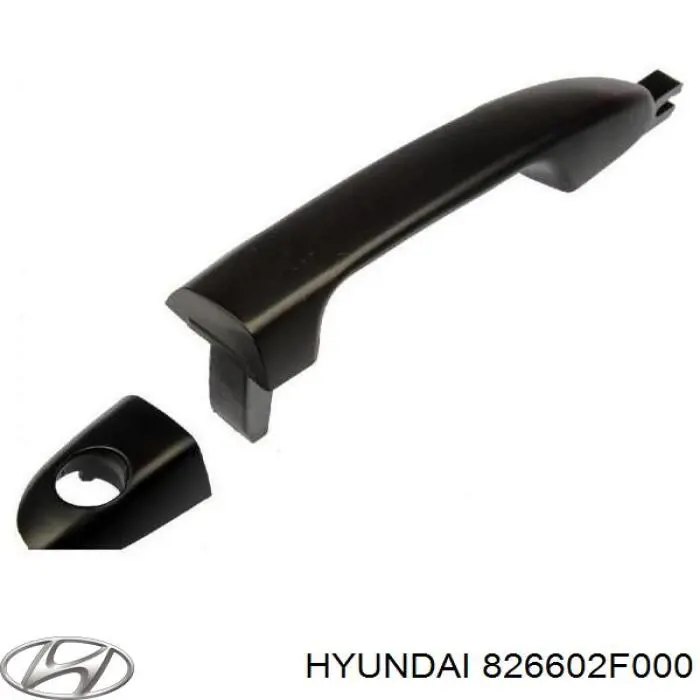 826602F000 Hyundai/Kia maçaneta dianteira direita da porta externa