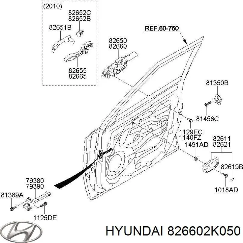 826602K050 Hyundai/Kia 