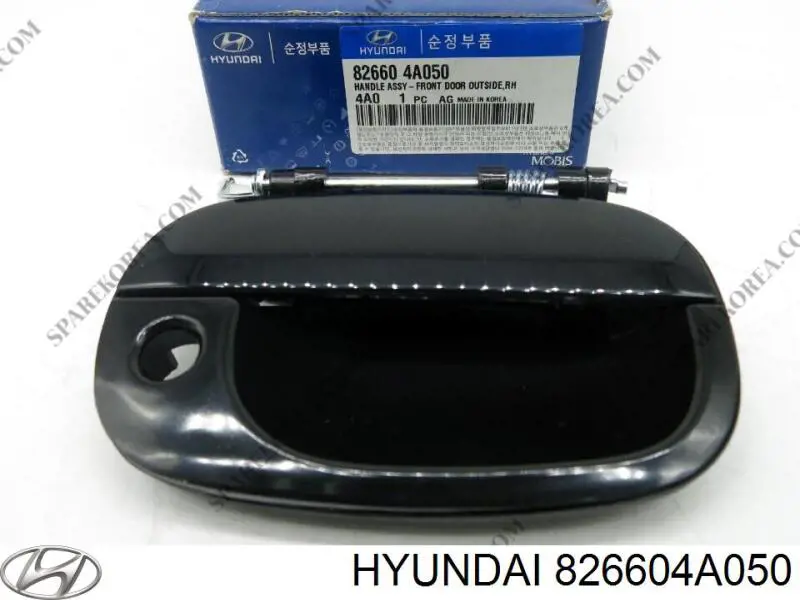 826604A050 Hyundai/Kia maçaneta dianteira direita da porta externa