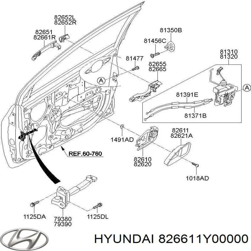  Hyundai/Kia 826611Y00000 цена, от 50.93 USD
