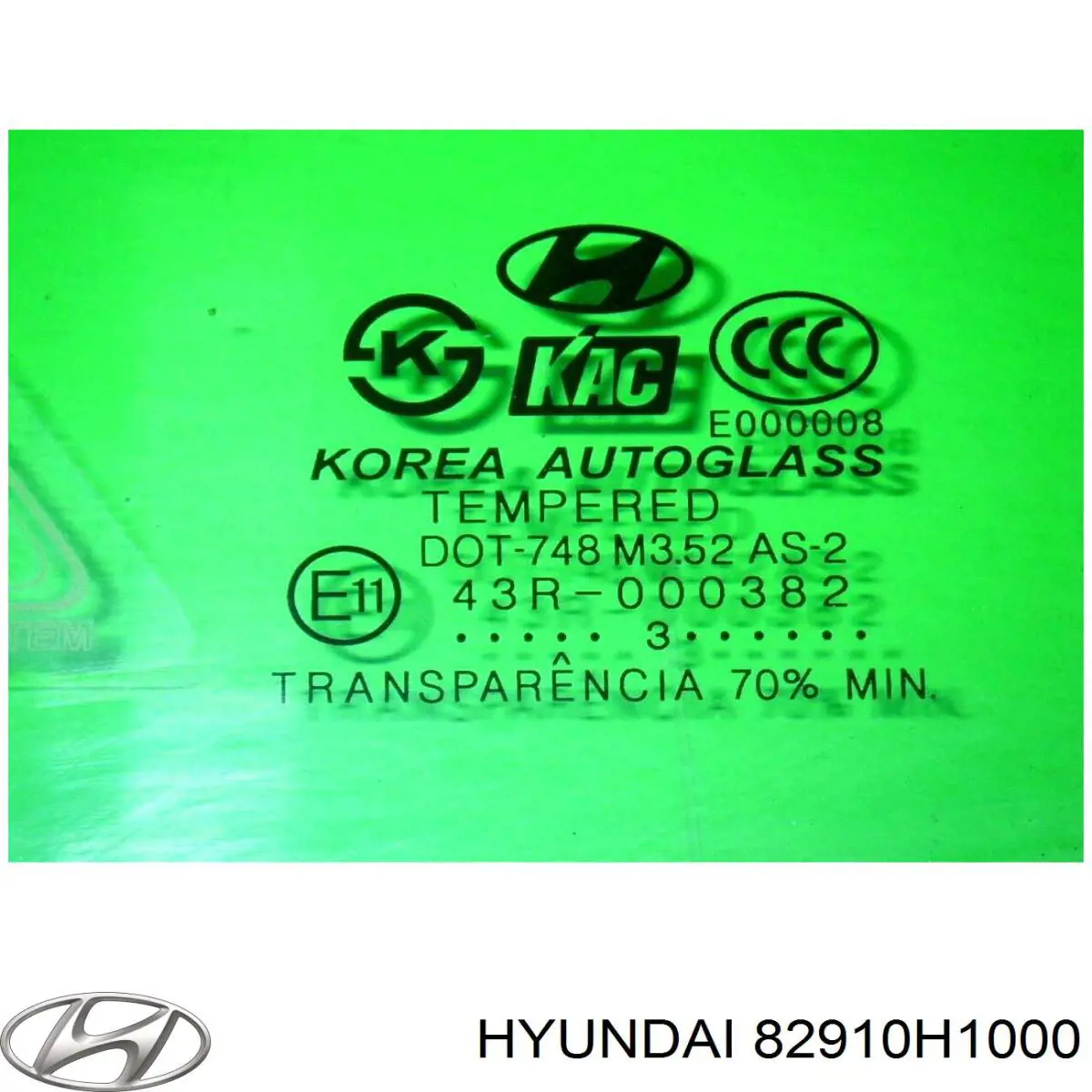 Vidro da porta dianteira esquerda para Hyundai Terracan (HP)