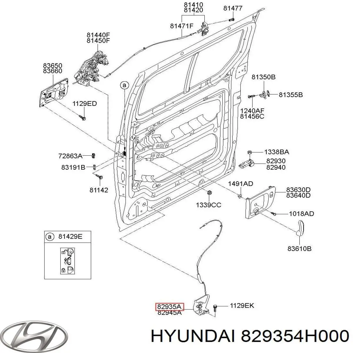  829354H000 Hyundai/Kia