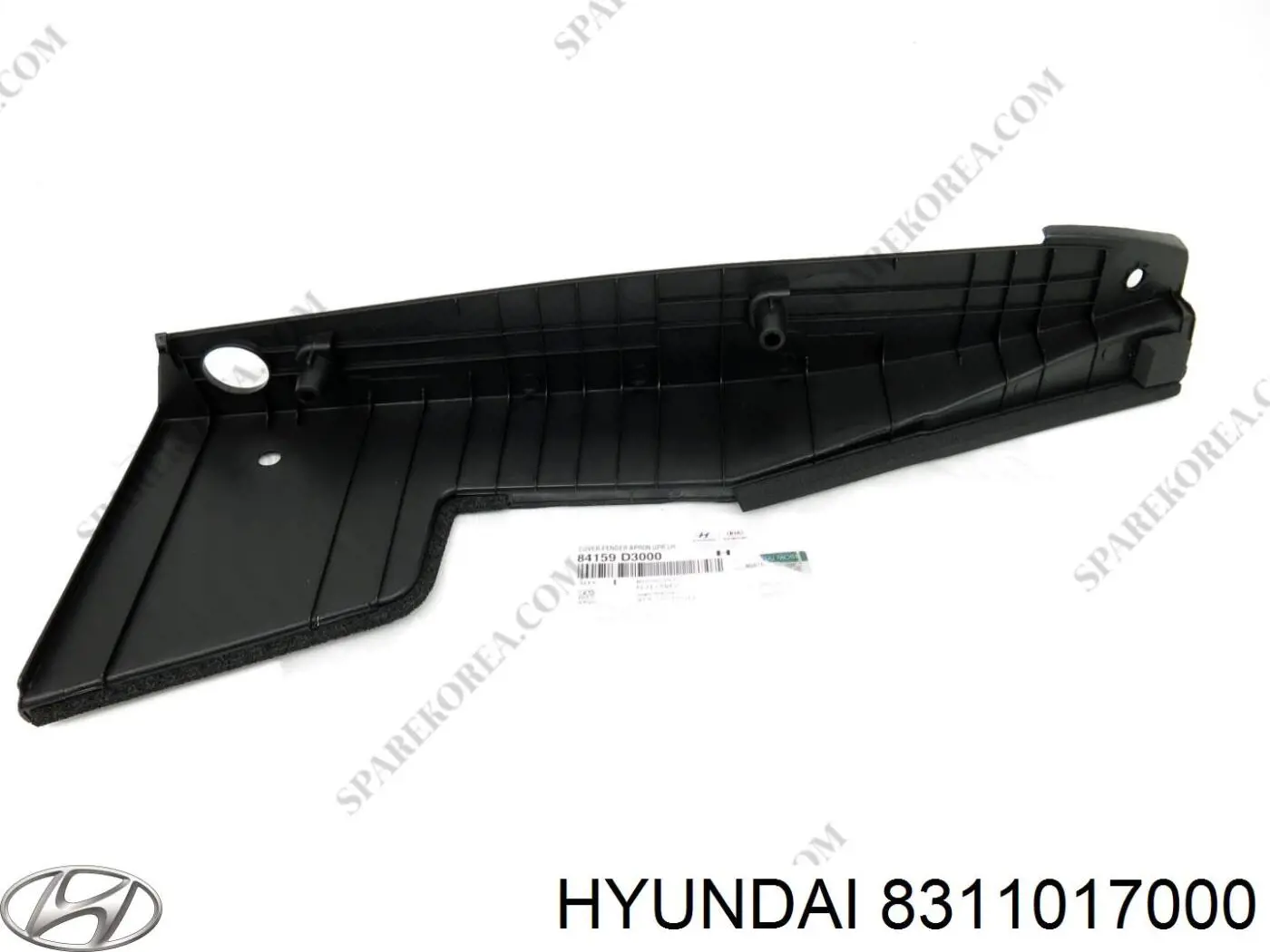 Купить 8311017000 Hyundai/Kia Уплотнитель двери задней левой (на кузове)