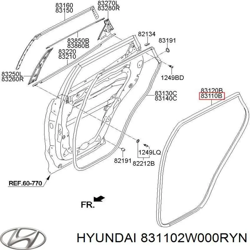  831102W000RYN Hyundai/Kia