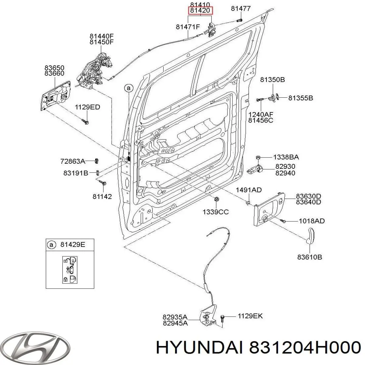  831204H000 Hyundai/Kia