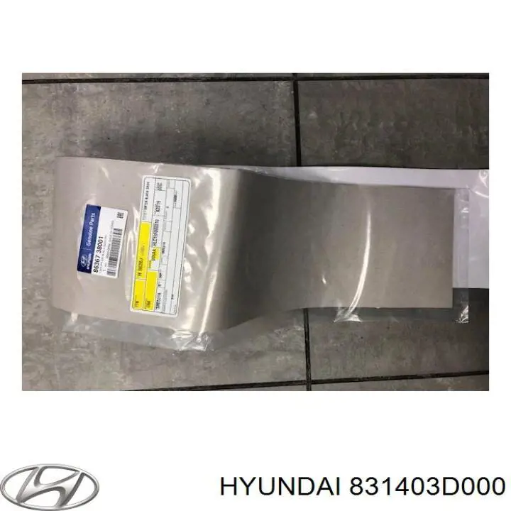 Уплотнитель двери задней правой (на двери) на Hyundai Sonata EU4
