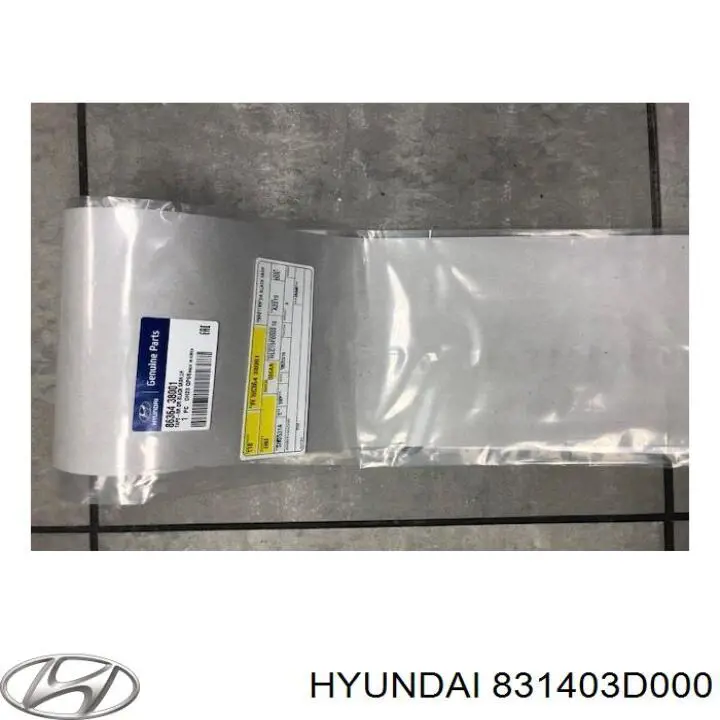 Купить 831403D000 Hyundai/Kia Уплотнитель двери задней правой (на двери)