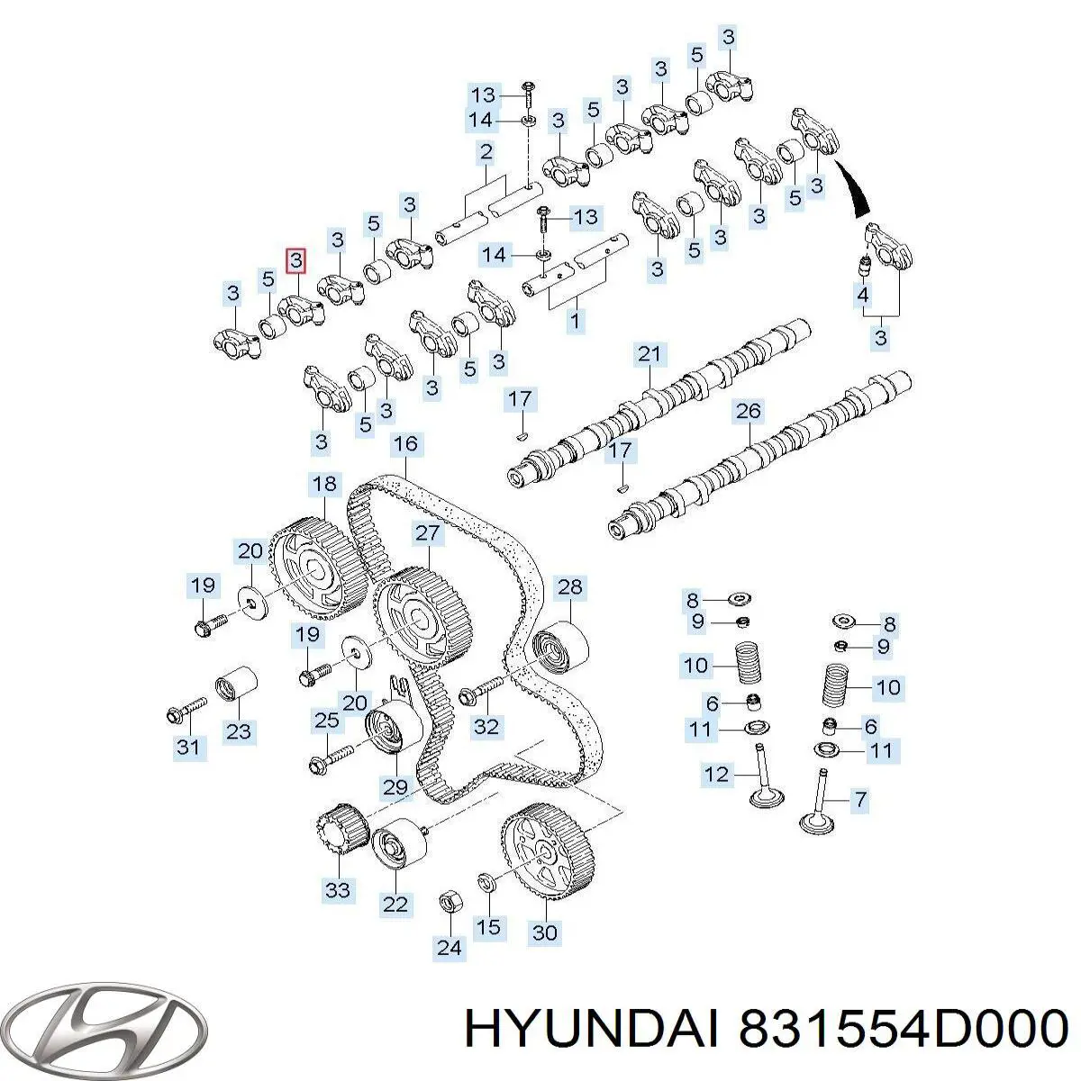 831554D000 Hyundai/Kia 