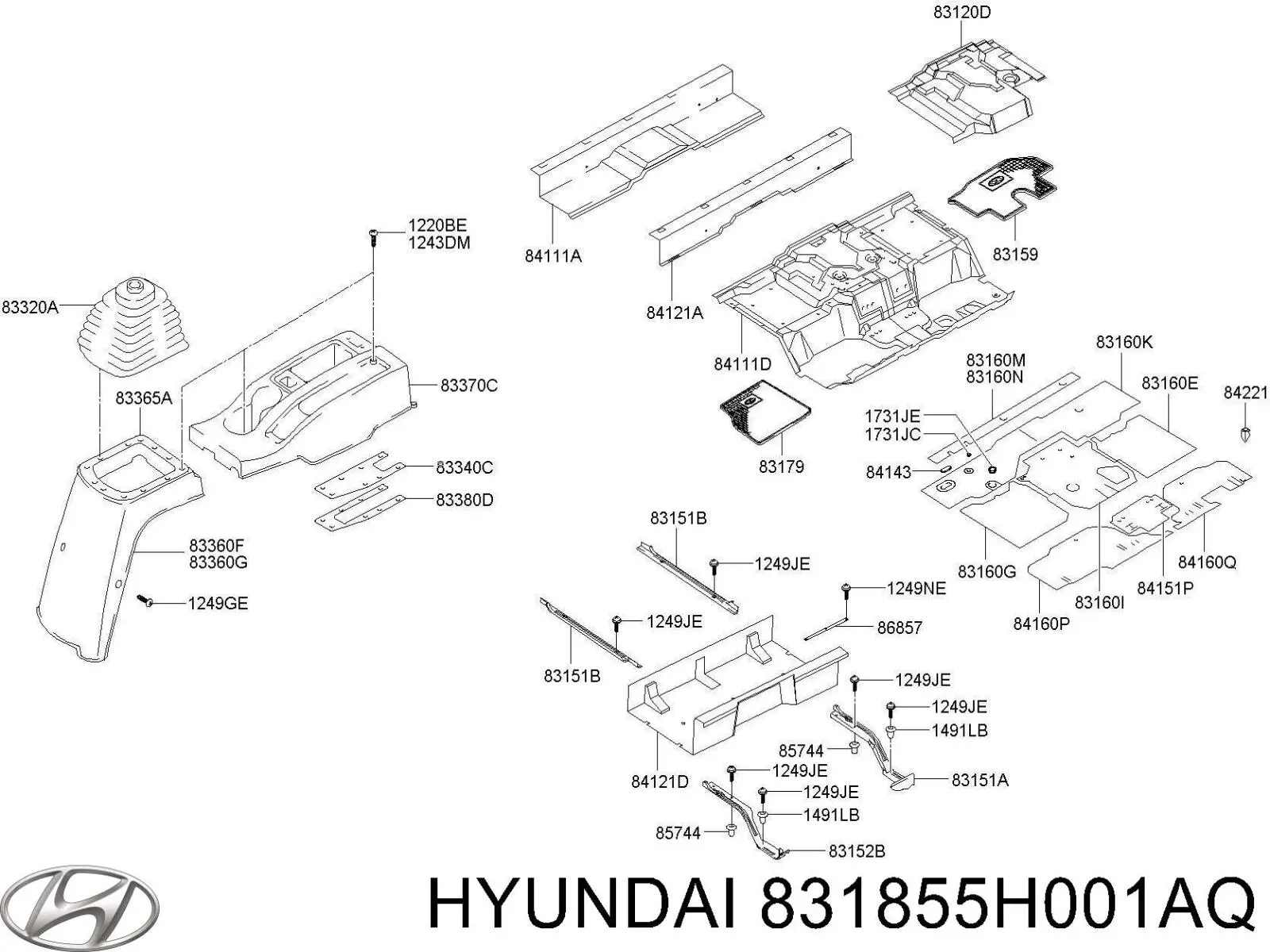 831855H001AQ Hyundai/Kia 