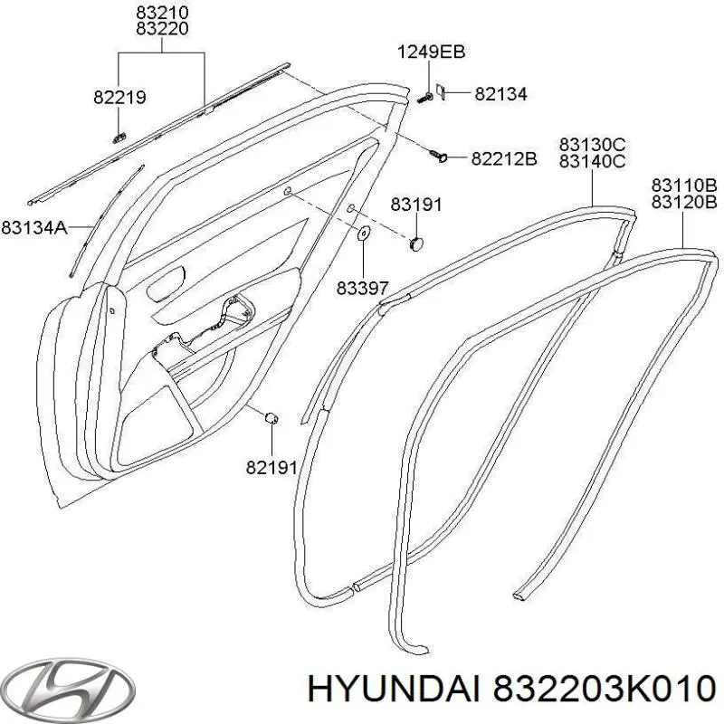  832203K010 Hyundai/Kia