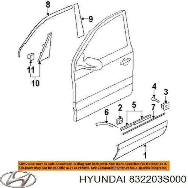 832203S000 Hyundai/Kia 