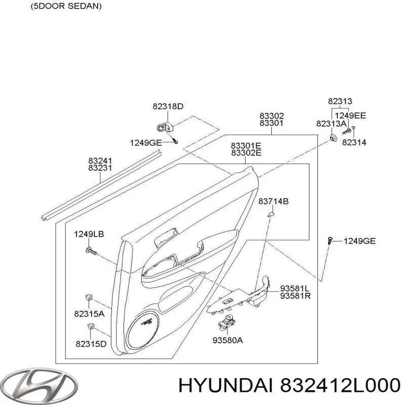  832412L000 Hyundai/Kia