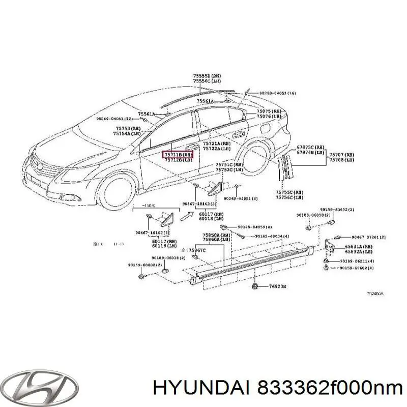 833362F000NM Hyundai/Kia 