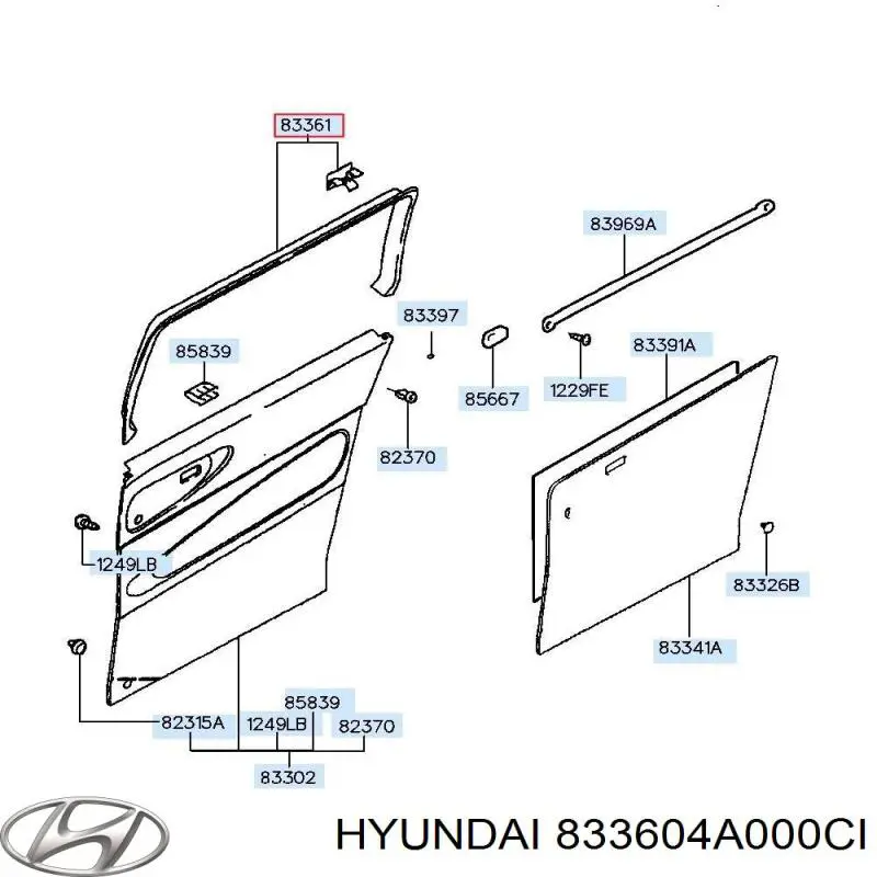  Hyundai/Kia 833604A000CI цена, от 17.16 USD