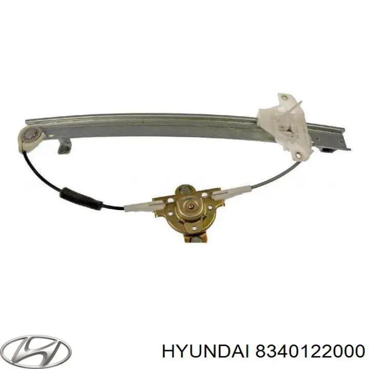 Механизм стеклоподъемника двери задней левой на Hyundai Accent 